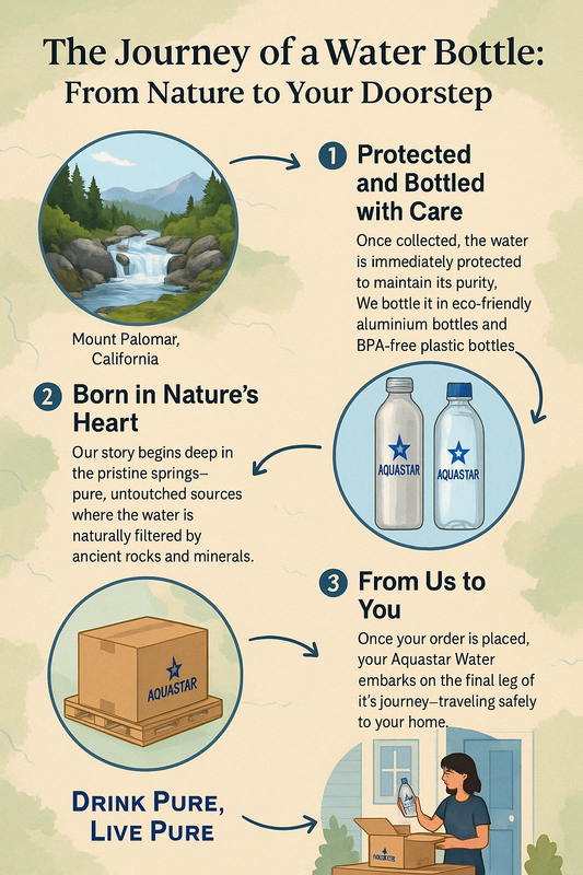 The Journey of a Water Bottle: From Nature to Your Doorstep