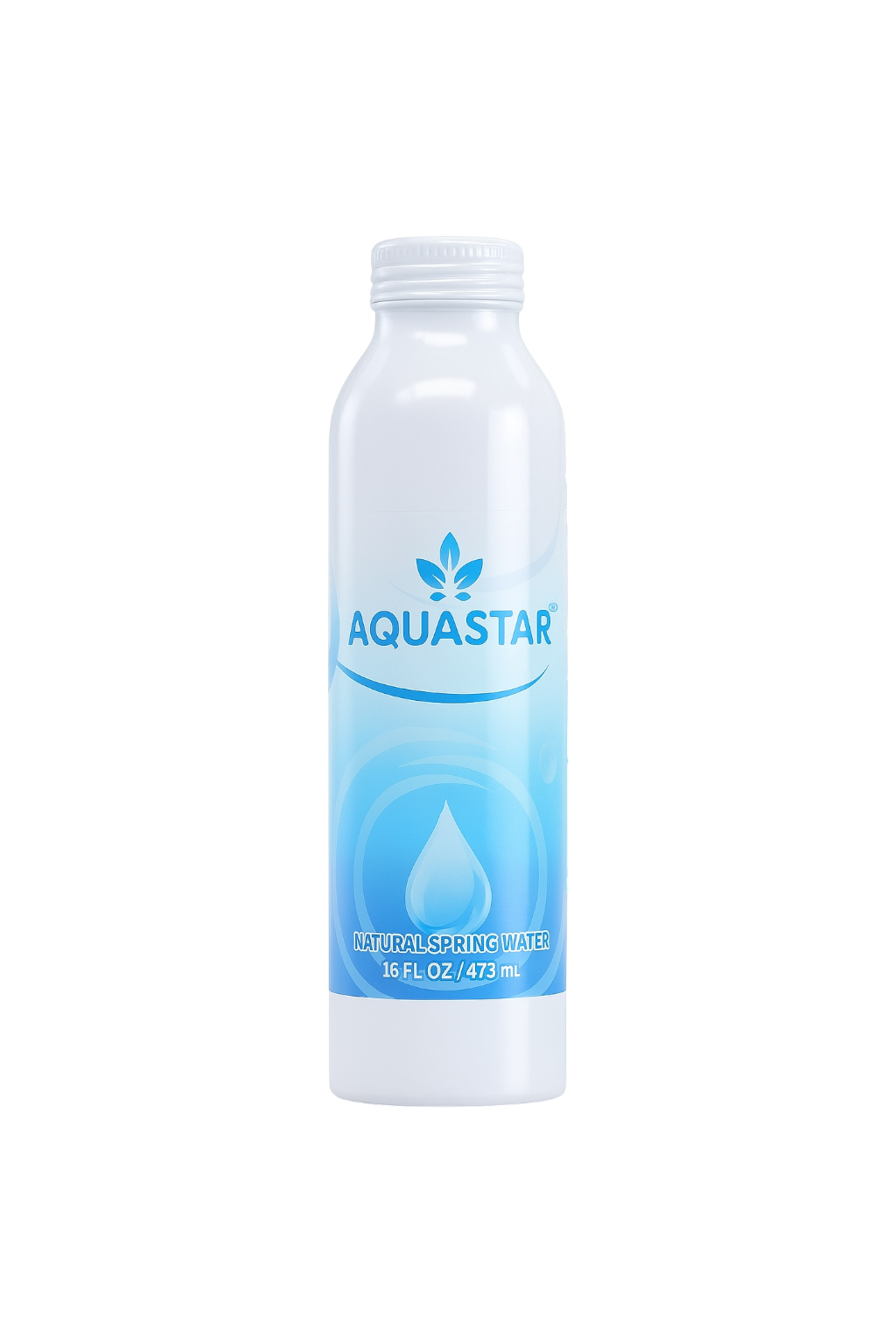Aquastar Natural Spring Water - 12 Pack (16 fl oz) in Eco-Friendly Aluminum Bottles | Pure & Refreshing Spring Water - Aquastar 