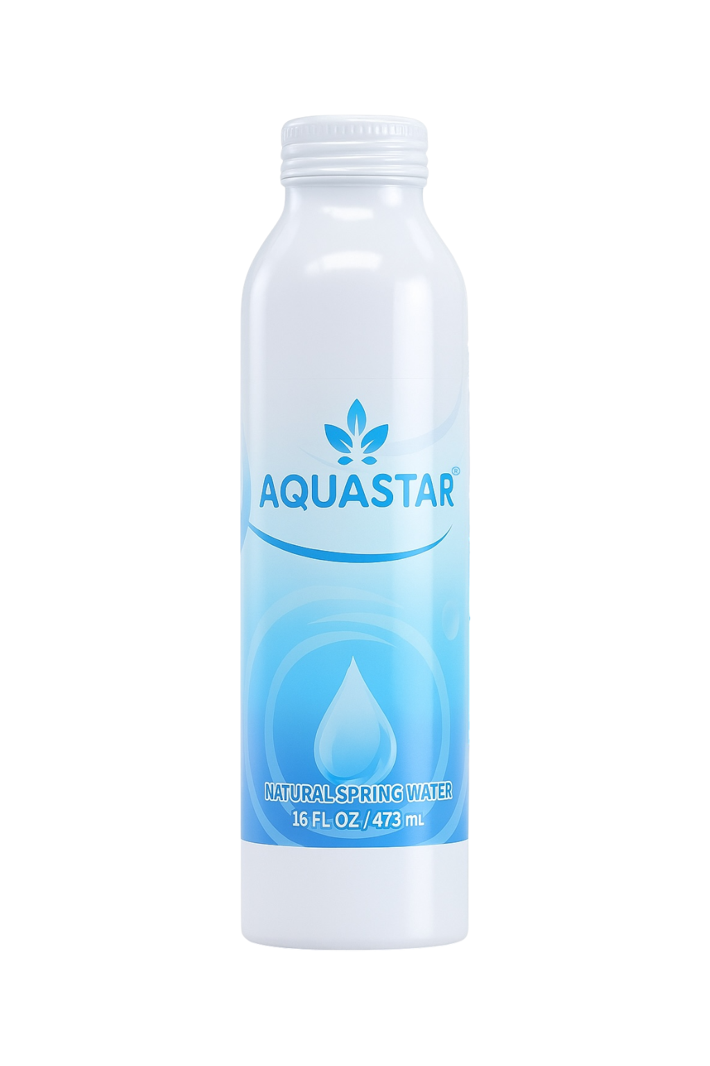 Aquastar Natural Spring Water - 12 Pack (16 fl oz) in Eco-Friendly Aluminum Bottles | Pure & Refreshing Spring Water - Aquastar 