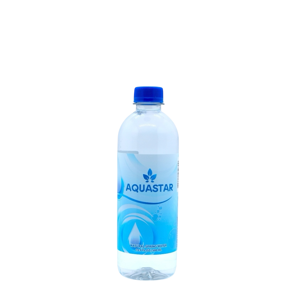 Aquastar Natural Spring Water - 24 Pack (16.9 fl oz) BPA-Free Plastic Bottles | Refreshing & Pure Spring Water