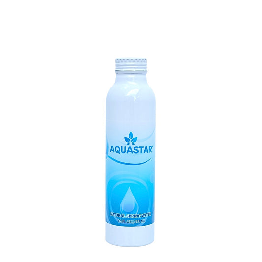 Aquastar Natural Spring Water - 12 Pack (16 fl oz) in Eco-Friendly Aluminum Bottles | Pure & Refreshing Spring Water - Aquastar 
